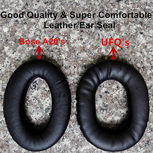 [Australia - AusPower] - Leather Ear Seals Ear Cushions for Aviation Headset David Clark,UFQ,Avcomm,ASA,Faro,Kore earseal 