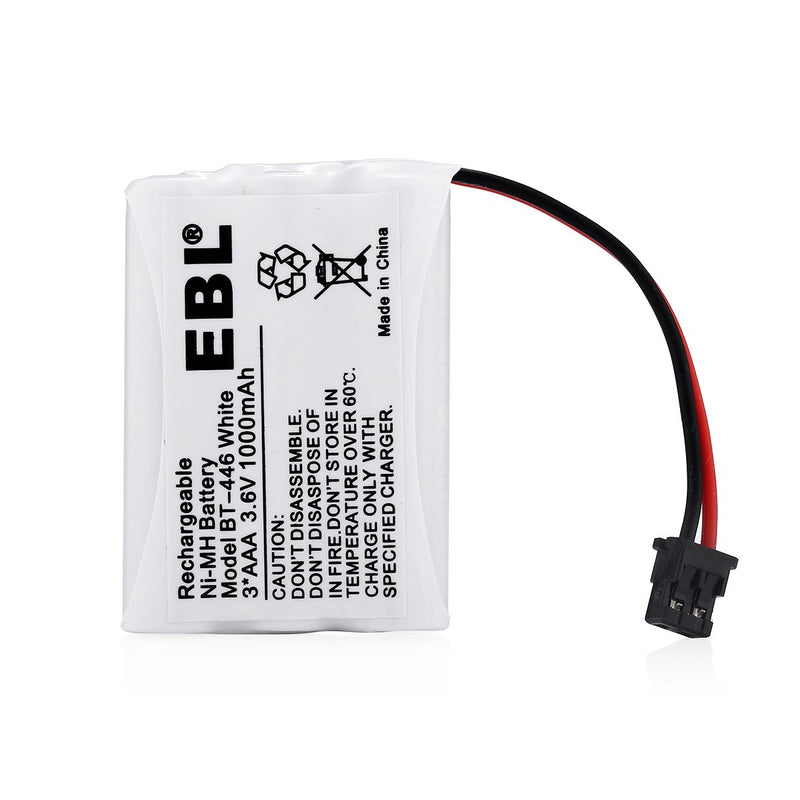 [Australia - AusPower] - EBL BT-446 Cordless Phone Battery 1000mAh 3.6V Ni-MH Replacement Rechargeable Battery for Cordless Phone BT-446, BT-1005, TRU8885, TRU8885-2 (4-Pack) 