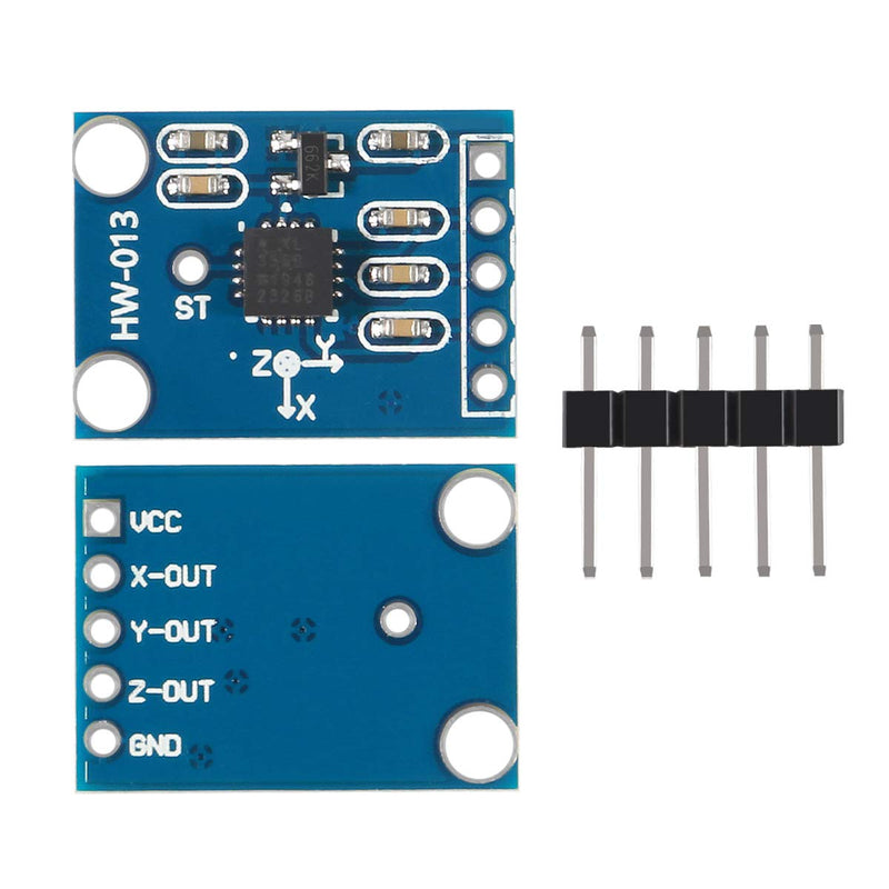 [Australia - AusPower] - AITRIP 3PCS ADXL335 3-Axis Accelerometer Angular Transducer Sensor GY-61 Module Analog Output 3-5V 