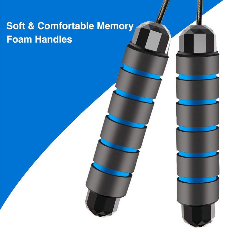 [Australia - AusPower] - DREAM&GLAMOUR Jump Rope Skipping Rope for Rope Skipping, Speed Jump Rope for Exercise Jump Ropes for Fitness for Kids and Adults 2Packs 