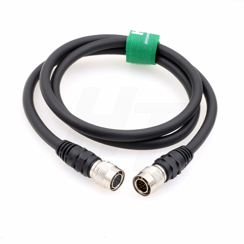 [Australia - AusPower] - HangTon 12 Pin Hirose Video Data Power Cable Male to Female for Sony Hitachi Panasonic Industrial Camera, High-Flex Shield Coaxial Cable (1m) 1m 