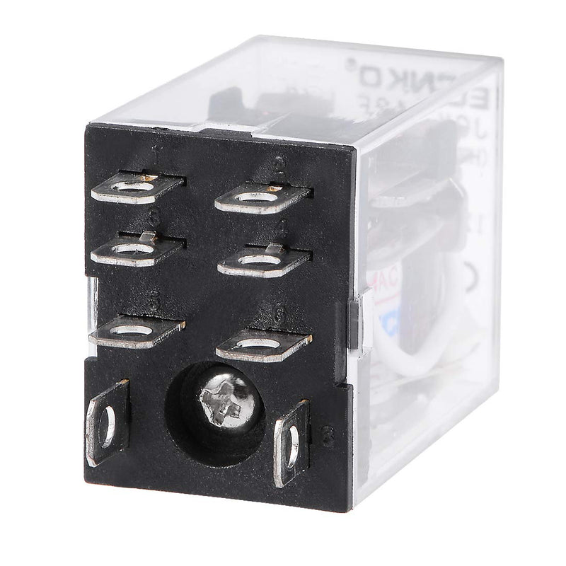 [Australia - AusPower] - uxcell JQX-13F AC24V Coil DPDT 8Pins Red Light Electromagnetic Power Relay Scoket 