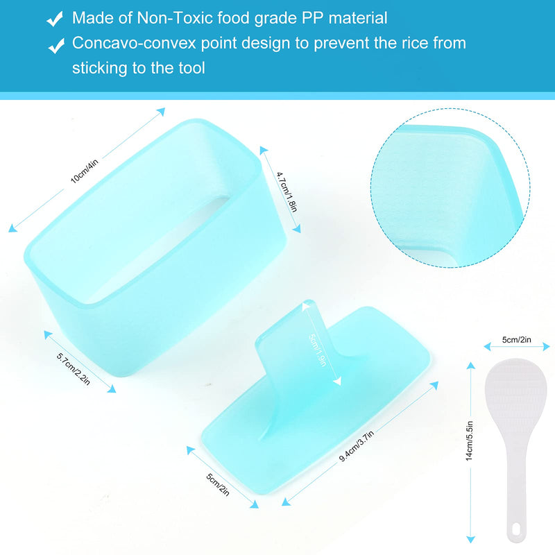 [Australia - AusPower] - Non Stick Musubi Maker Press, Non Toxic Onigiri Sushi Rice Mold, Spams Musubi Luncheon Meat Maker Mold with Small Rice Paddle (1 Pack) 1 