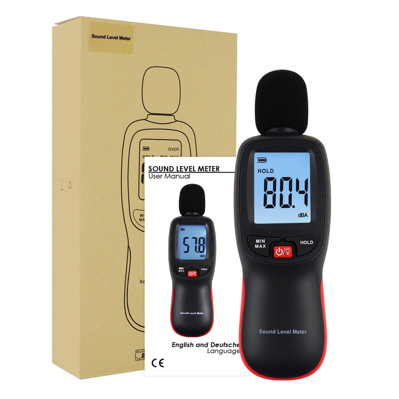 [Australia - AusPower] - Professional Noise/Sound Level Meter Digital 30~130dBA Decibel Meter Measuring Instrument (Sound Level Meter) 