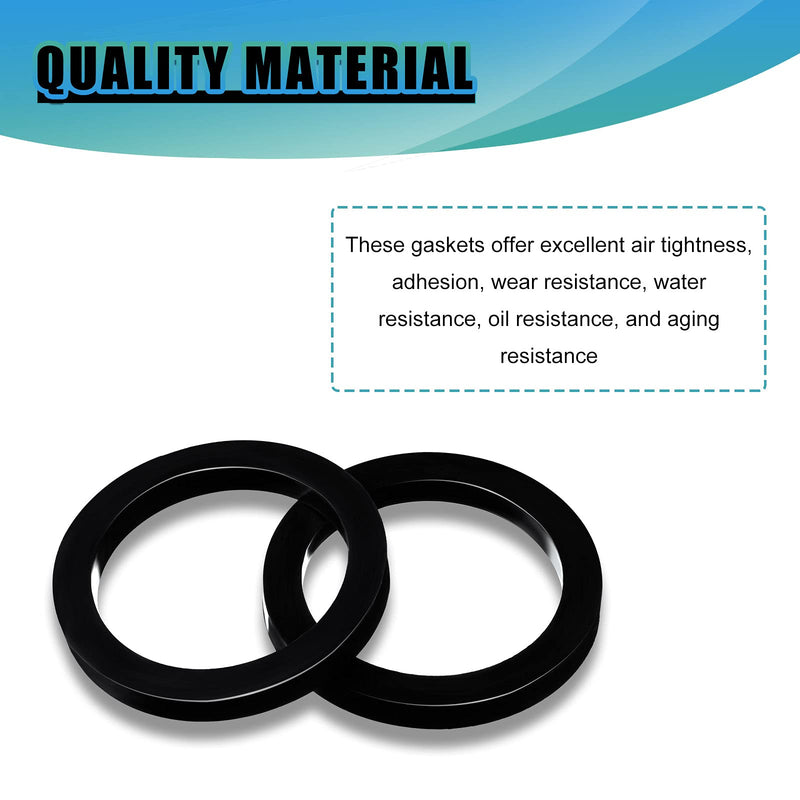 [Australia - AusPower] - 15 Pieces 2 Inch Camlock Gasket Fitting Cam Lock Hose Seal for Female Coupler Cam Groove Replacement Rubber Washer 