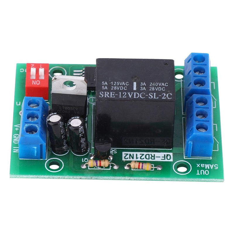 [Australia - AusPower] - Delay Off Relay Module 10-16V 12V DC Time Relay Module Double Pole Double Throw DPDT 2 Channel Output Timer Switch for Water/Air Flow Interruption Monitoring 