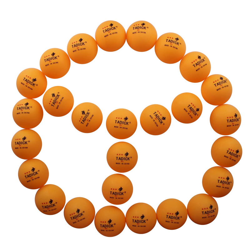[Australia - AusPower] - TADICK 100 Pack 3-Star Quality Training Ping Pong Ball Premium Table Tennis Balls orange 