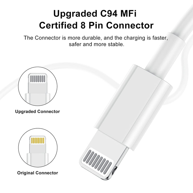 [Australia - AusPower] - 3Pack 10ft iPhone Charger, [ Apple MFi Certified ] Long Apple Charging Cord, 10 Feet Original Lightning to USB Cable,10 Foot iPhone Charging Cable for iPhone 13/12/11/Pro/11/XS/MAX/XR/8/7/6/5/SE iPad 3Pack iPhone Charger 