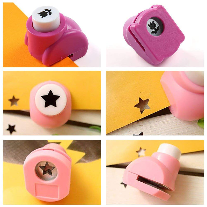 [Australia - AusPower] - LoveInUSA Punch Craft Set, 10 Pack Hole Punch Shapes Hole Punch Shape Scrapbooking Supplies Shapes Hole Punch Great for Crafting & Fun Projects Multicolored-2 