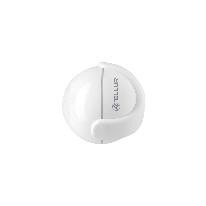 [Australia - AusPower] - TELLUR Smart WiFi Motion PIR Sensor, Controllable via Phone App, No Hub Required, Round, Diameter 5cm, White 