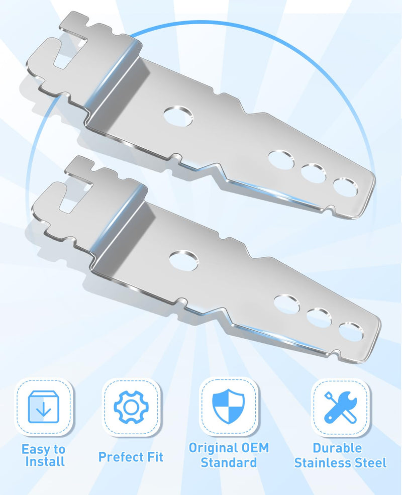 [Australia - AusPower] - Undercounter Dishwasher Mounting Bracket Clips - Compatible with Whirlpool Kenmore KitchenAid Maytag Dishwasher, Upper Mounting Bracket Kit with Screws Replace 8269145 WP8269145 WP8269145VP - 2 Pack 