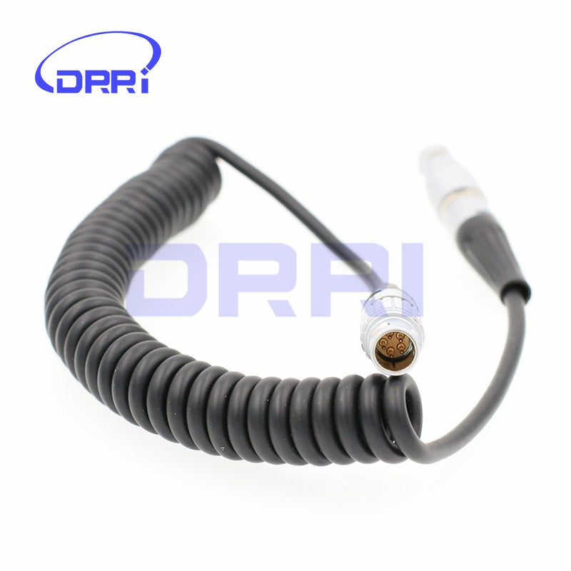 [Australia - AusPower] - DRRI 5 pin Male 0B Coiled TIMECODE Cable for Sound Devices ZAXCOM DENECKE XL-LL 5Pin coiled cable 