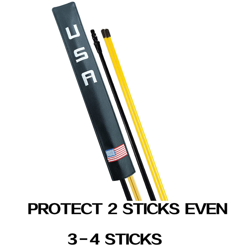 [Australia - AusPower] - Golf Alignment Stick Cover Case Holder Hold at Least 3 Sticks 