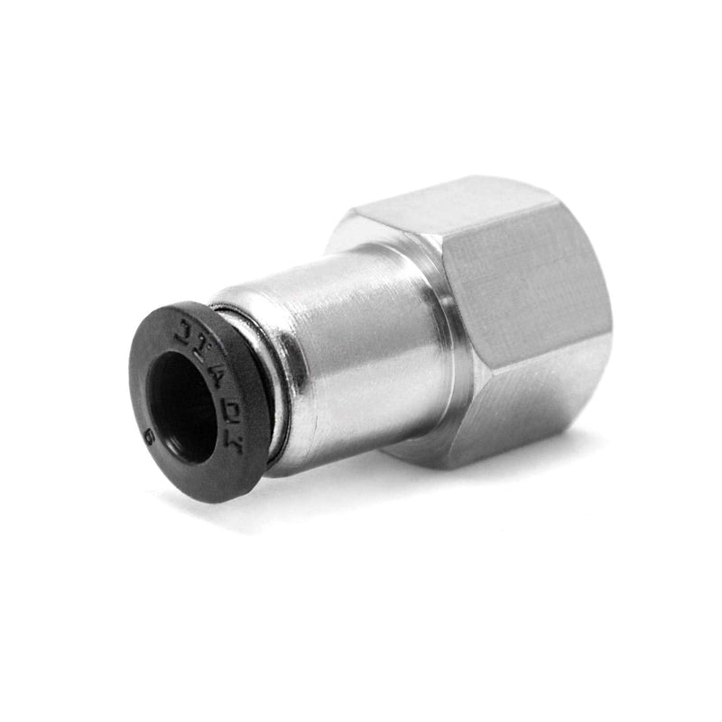 [Australia - AusPower] - QWORK - 10 Pack Pneumatic Push to Connect Air Fittings, 1/4 Inch Tube OD x 1/4 Inch NPT Female, Push in Connectors Air Line Quick Connect Fitting Air Hose Fittings 1/4" NPT 1/4" OD 