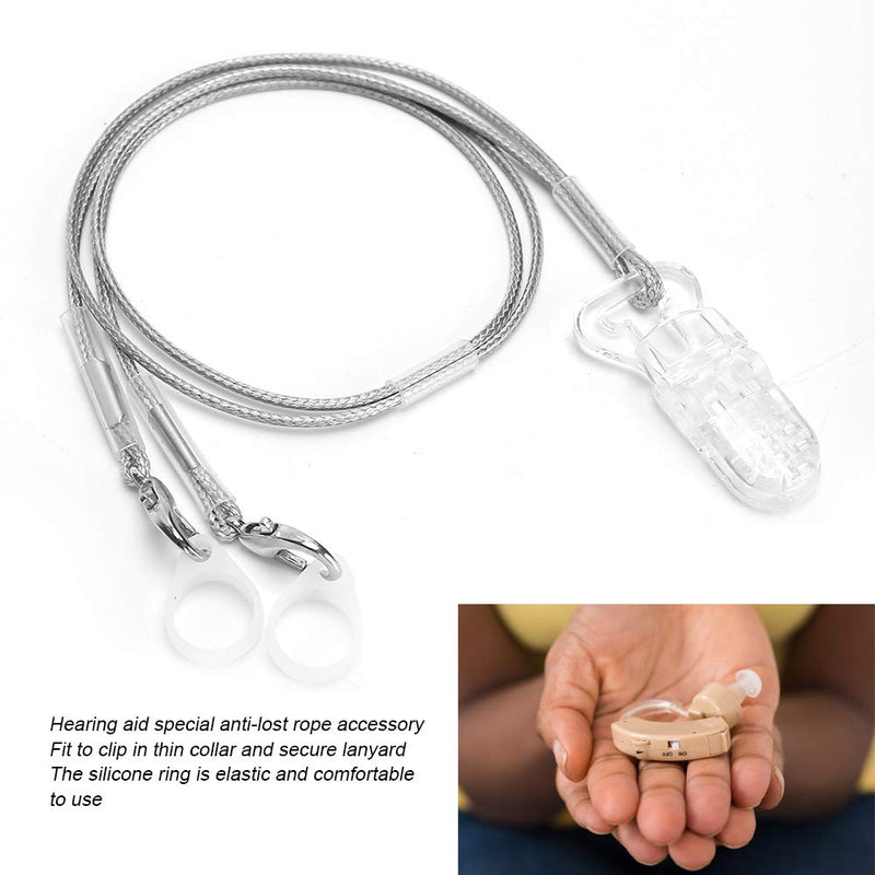 [Australia - AusPower] - Ear Aids Strap Plastic Hearing Rope Portable Hang Fixation Cord Lanyard Protection Hearing Accessory 