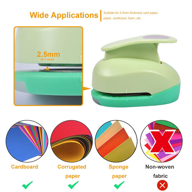 [Australia - AusPower] - UCEC 2 Inch Paper Punch, DIY Handmade Craft Punch Shape Circle Punch Great for Crafting Scrapbooking Cards Arts Fun Projects 