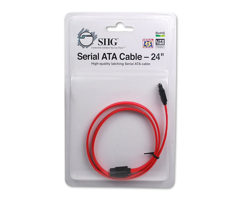 [Australia - AusPower] - SIIG 24-Inch Serial ATA Cable (CB-SA0712-S1) 24 Inch 