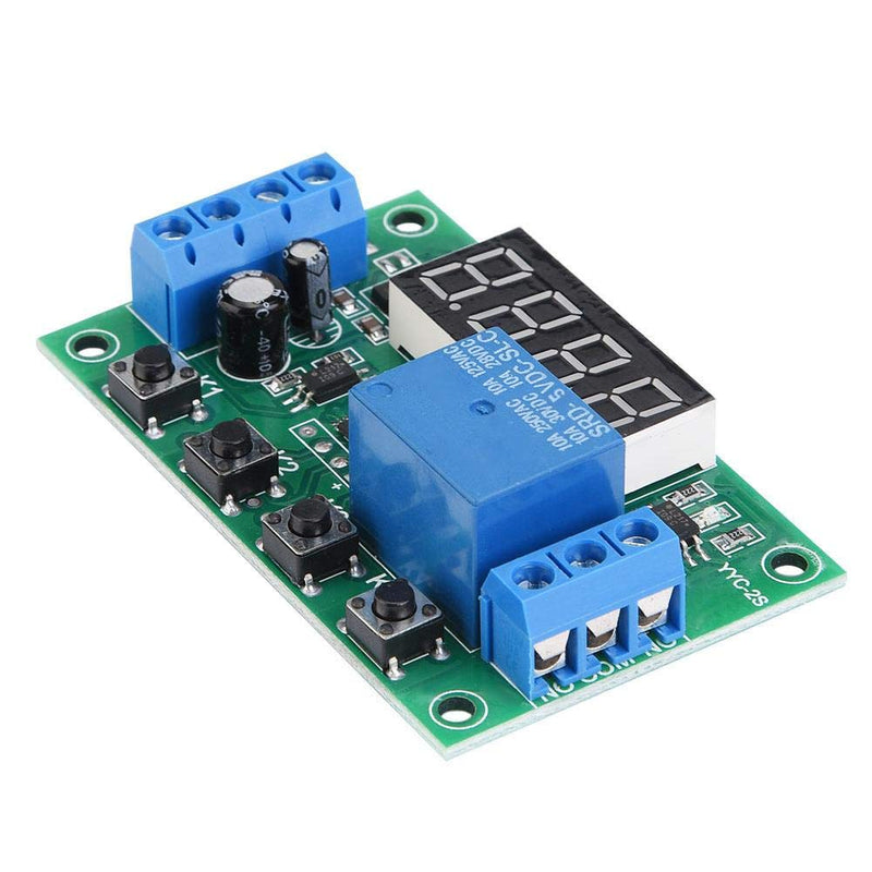 [Australia - AusPower] - Timer Relay, YYC-2S Automation Control Switch Module Adjustable Plastic Relay LED Display for Solenoid Valve, Water Pump, Motor, Light Belt,etc(5V) 