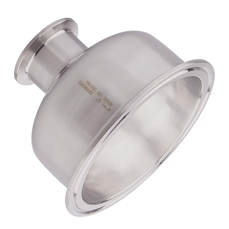 [Australia - AusPower] - DERNORD Tri Clamp Bowl Reducer Sanitary Fitting Stainless Steel 304 (Tri Clamp Size: 4 inch x 1.5 inch) Tri Clamp Size: 4 inch x 1.5 inch 