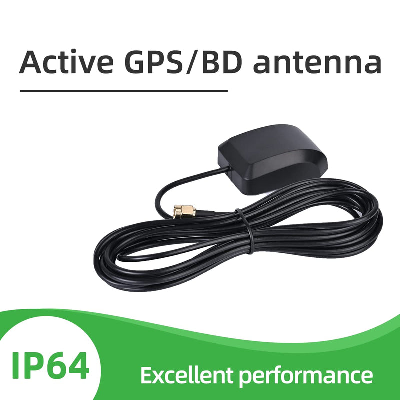 [Australia - AusPower] - IotInHand Active GPS/BD Antenna SMA Male GPS Magnetic Antenna,External GPS+GLONASS Active Antenna, 3 Meters 
