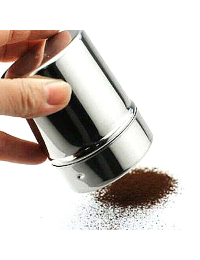 [Australia - AusPower] - HANSGO 2 Set Powder Suger Shakers, Stainless Steel Powder Shaker Mesh Shaker Powder Cans for Salt Coffee Cocoa Cinnamon Powder Seasoning Cans with Lid 