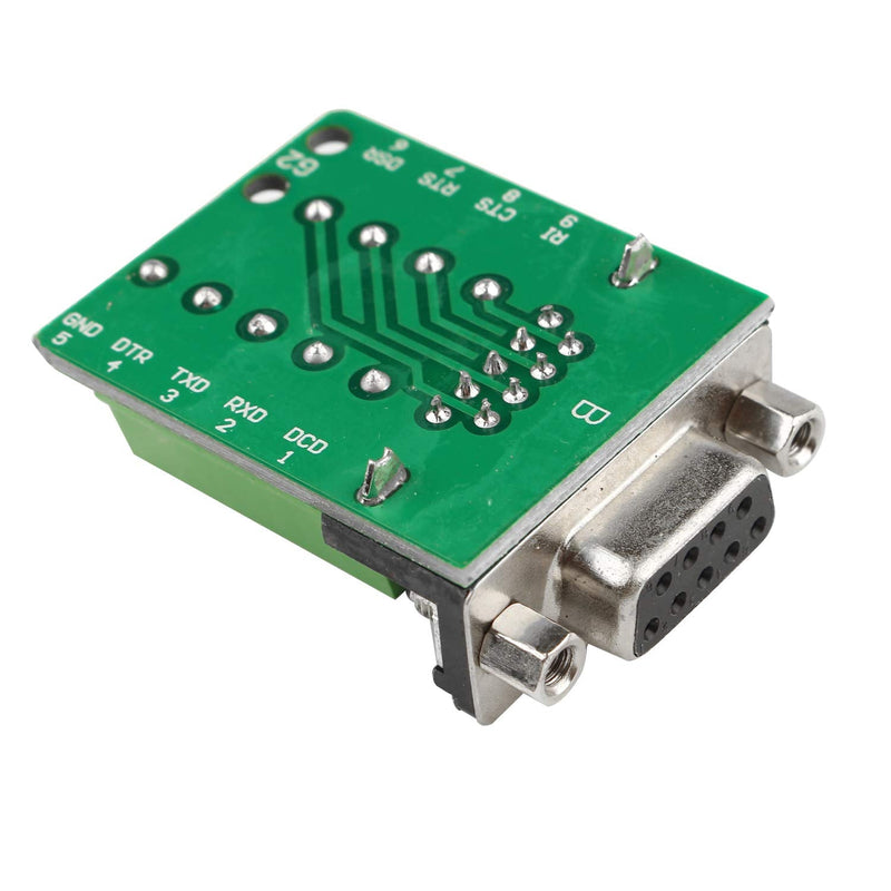 [Australia - AusPower] - Futheda 2PCS D-SUB DB9 RS232 Interface Breakout Board Connector 9 Pin 2 Row Female RS-232 Serial Port Solderless Terminal Block Adapter with Positioning Nuts 