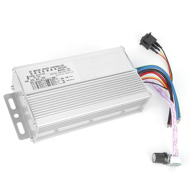 [Australia - AusPower] - Dc Brush CCW Cw Motor Speed Controller 12~60V Motor Speed Governor Regulator 80A Pwm Dc Motor Speed Controller Forward and Reverse Dc 