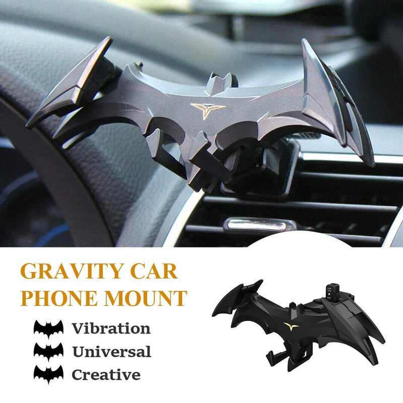 [Australia - AusPower] - Car Vent Bat Mount Creative Bat Car Phone Holder Mount Universal Gravity Automatic Locking Hands Free 