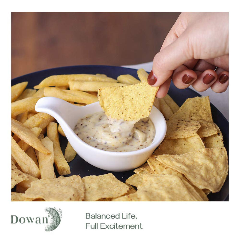 [Australia - AusPower] - DOWAN Soy Sauce Dish, Charcuterie Bowls, 3 Oz Dipping Bowls with Handles, Small Bowls for Side Dish, Dipping, Serving, Spice, Sauce, Ingredient, Mini Tiny Bowls 