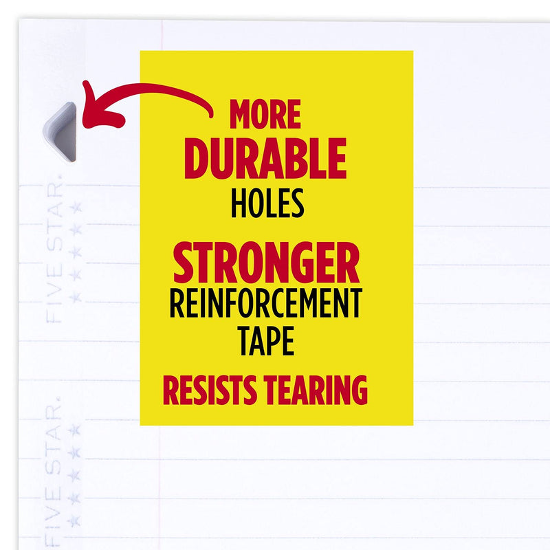 [Australia - AusPower] - Five Star Loose Leaf Paper, 3 Hole Punched, Reinforced Filler Paper, Wide Ruled, 10-1/2 x 8 inches, 100 Sheets/Pack, 1 Pack (15000) 