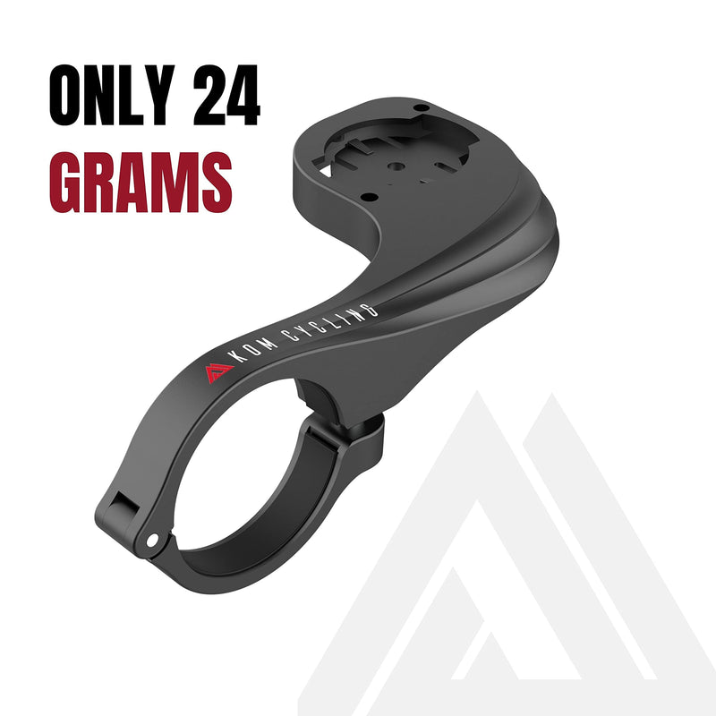 [Australia - AusPower] - KOM Cycling Garmin Bike Mount with Carbon Finish from Garmin Edge Mount Designed for Garmin Edge 530 Plus and Other Black 