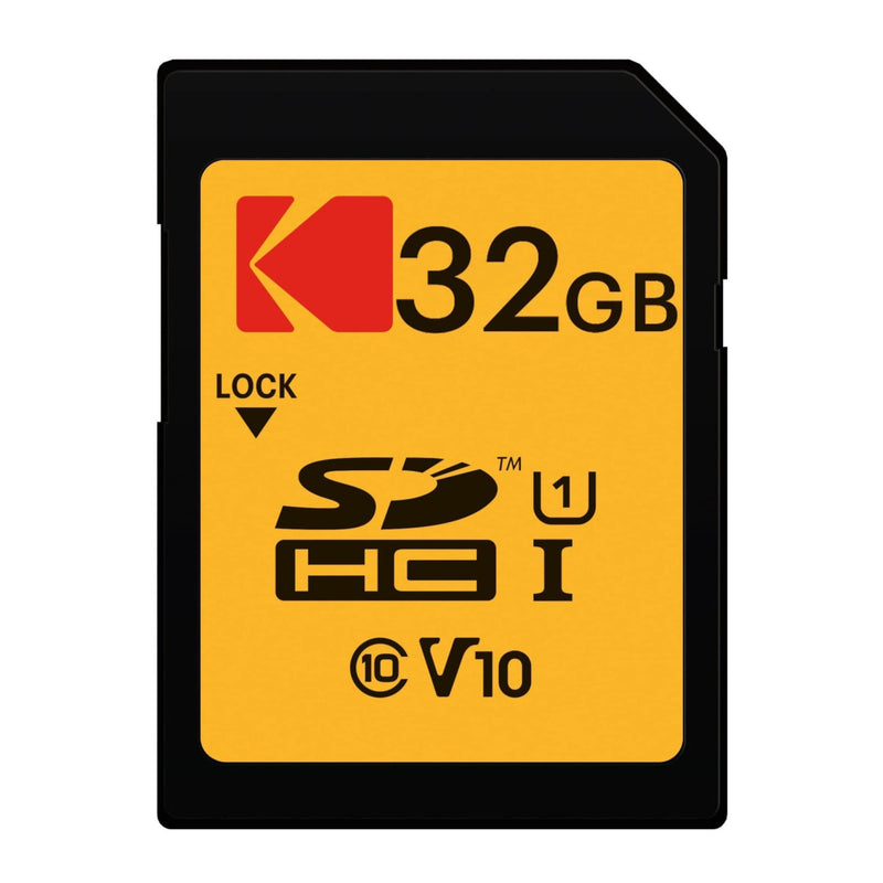 [Australia - AusPower] - KODAK 32GB Class 10 UHS-I U1 SDHC Memory Card (5-Pack) with Focus All-in-One USB Card Reader Bundle (6 Items) 