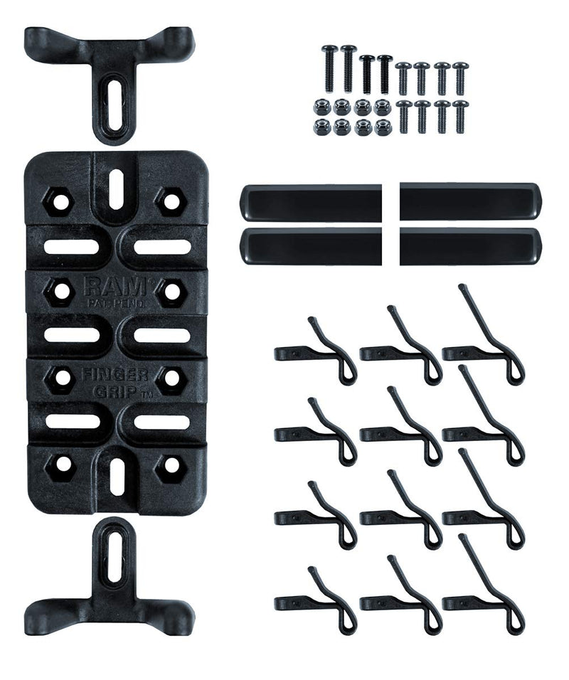 [Australia - AusPower] - RAM Mounts Finger-Grip Universal GPS and Radio Holder RAM-HOL-UN4U Compatible with RAM B 1" and C 1.5" Components 
