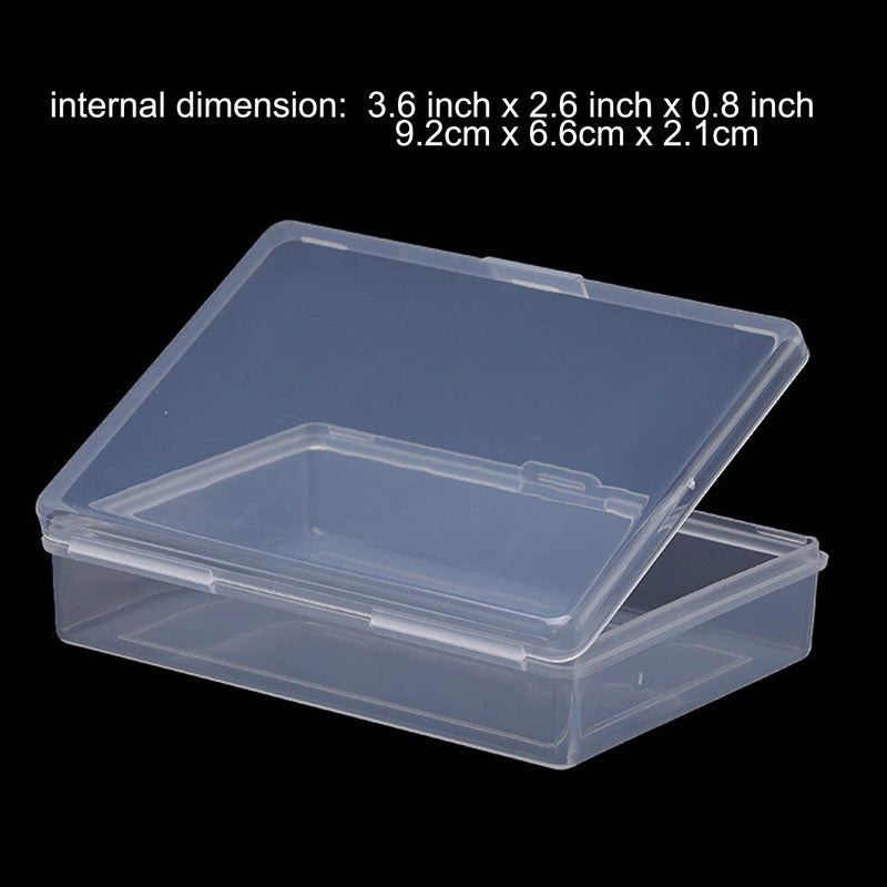 [Australia - AusPower] - Playing Card Deck Boxes 12pcs Cwdew Plastic Empty Gaming Card Holder Case Box Storage Organizer Snaps Closed, Internal Size is 3.6 inch x 2.6 inch x 0.8 inch(NO CARDS) 
