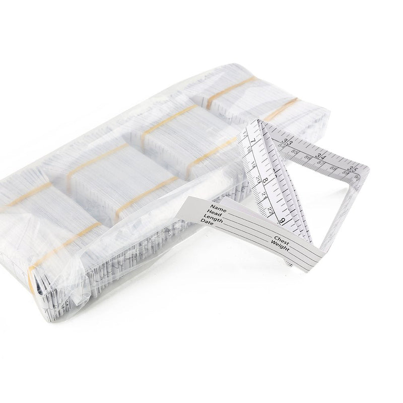 [Australia - AusPower] - WIN TAPE 1 Meter 40" Paper Tape Measure, Wound Measuring Rulers, Educare Used Measuring Babies Head, Disposable Pack of 100 