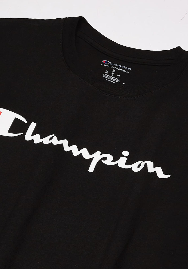 [Australia - AusPower] - Champion Men's Classic Jersey Muscle Tee, Screen Print Script Small Black 