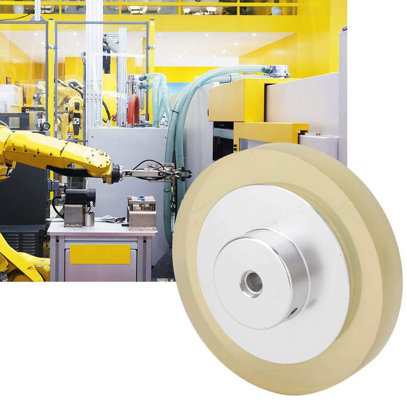 [Australia - AusPower] - Industrial Encoder Meter Wheel Aperture 6 mm Rotary Encoder Measurement Meter Wheel 200-300mm for Marking Machine Inkjet Printer Aluminum Alloy Rubber(200) 