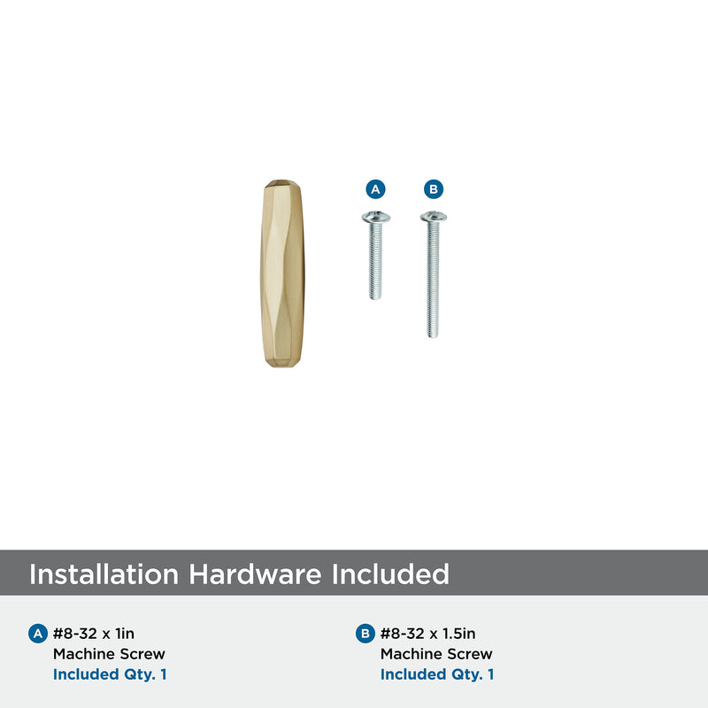 [Australia - AusPower] - Amerock | Cabinet Knob | Champagne Bronze | 2-1/2 inch (64 mm) Length | St. Vincent | 1 Pack | Drawer Knob | Cabinet Hardware 2-1/2 in (64 mm) Length 