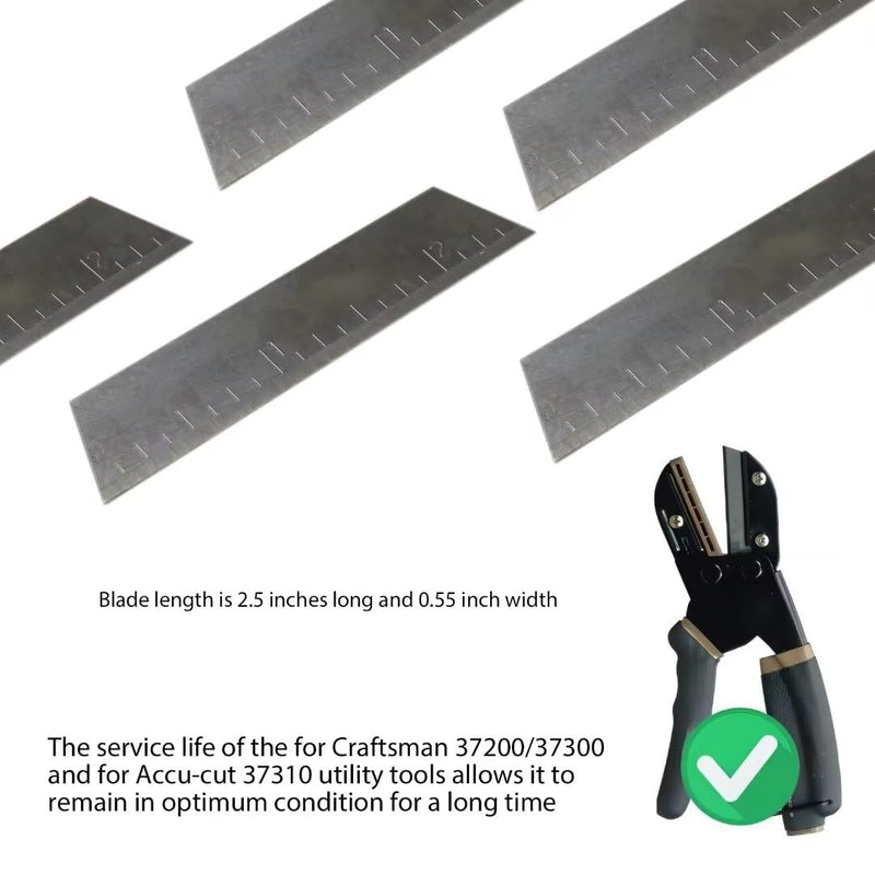 [Australia - AusPower] - 10pcs 2.5 in Blades w/Storage box for Craftsman Handi-Cut 37300 37310 37200 301 Accu-cut 