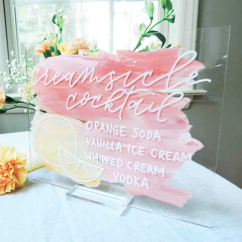 [Australia - AusPower] - UNIQOOO 3" Clear Acrylic Stand | Wedding Sign Holders, 10 Count 