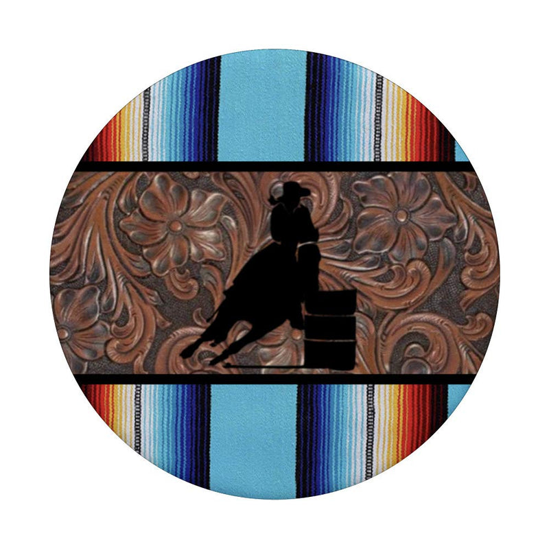 [Australia - AusPower] - Western Turquoise Serape Rodeo Barrel Racer Cowgirl Black 