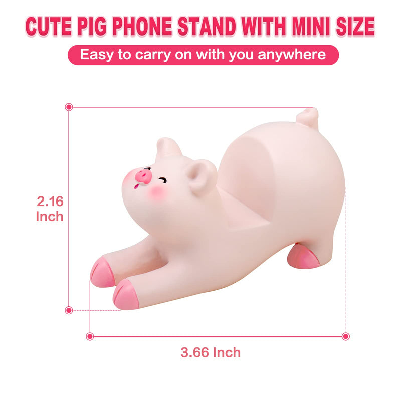 [Australia - AusPower] - Seninda Cute Phone Holder Lovely Pink Pig Cellphone Stand Desktop Accessories Office Decor (Shape A) 