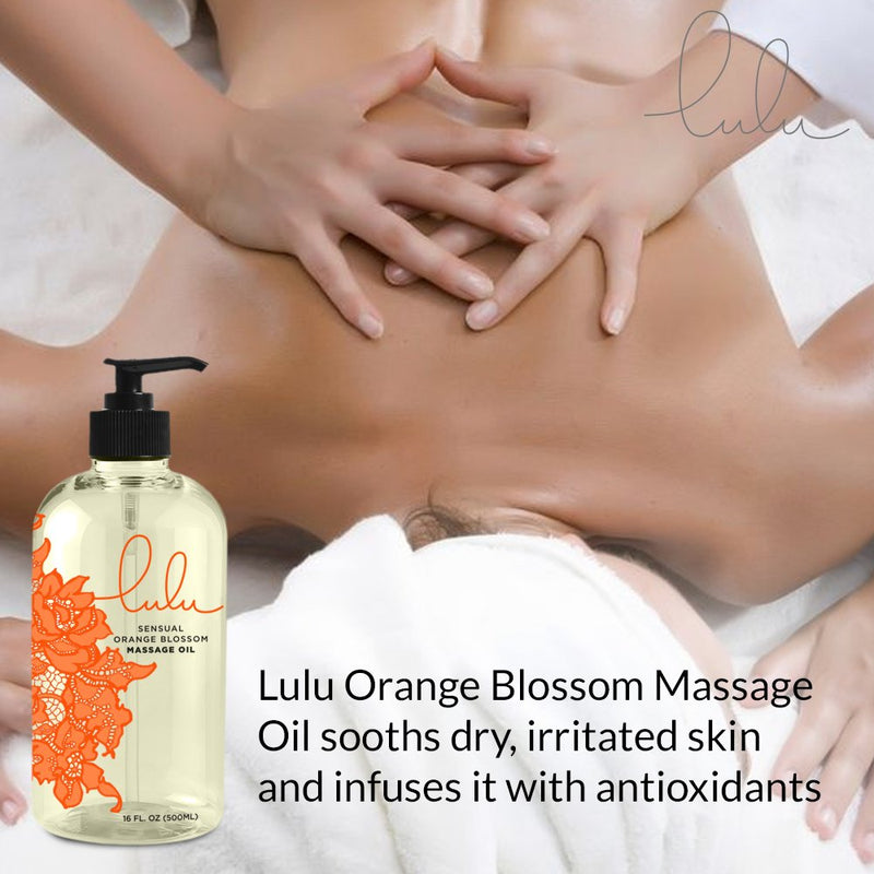 [Australia - AusPower] - Lulu Orange Blossom Massage Oil. with Jojoba and Essential Oils. for Massaging 16 Ounce. 