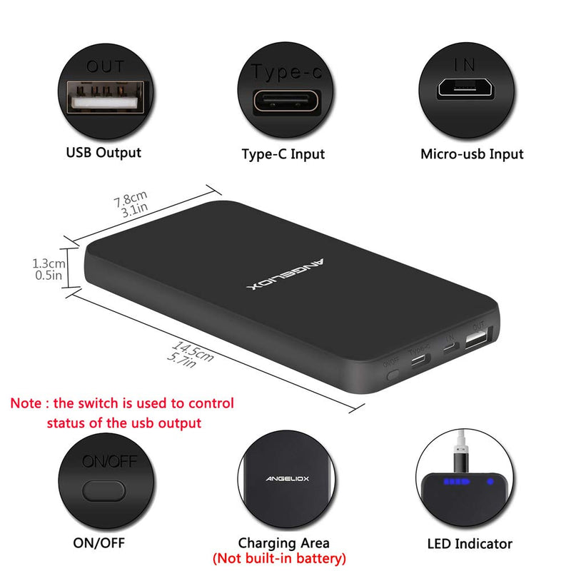 [Australia - AusPower] - Qi Wireless Charger, ANGELIOX USB-C 7.5W Fast Cordless Charger Compatible iPhone Xs Max/XS/XR/X/8/8+,10W Wireless Charging Pad Station for Samsung Galaxy S10/S10+/S10e/S9/S9+/S8 Plus 