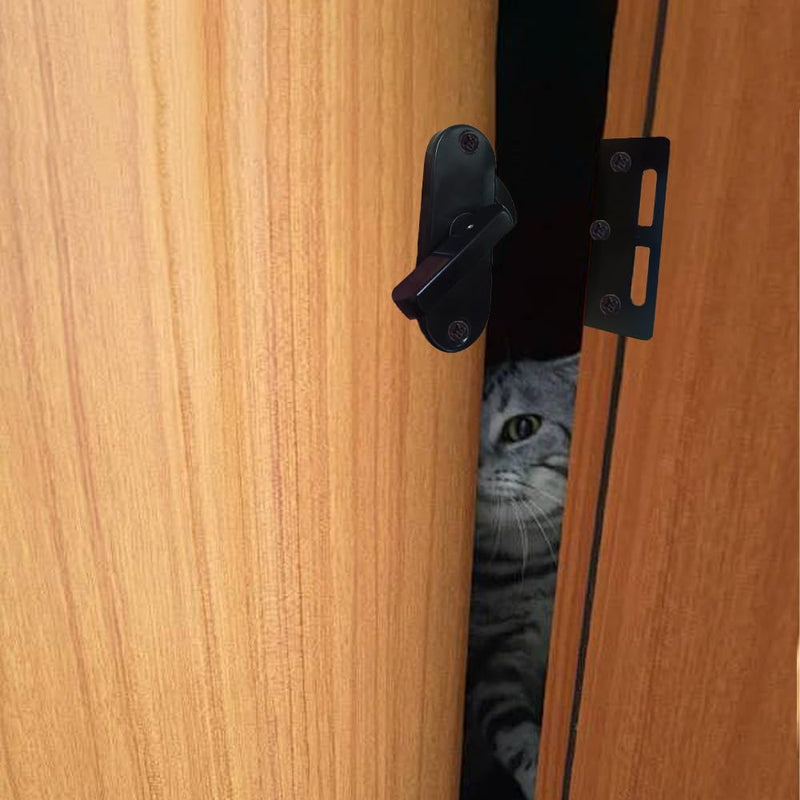 [Australia - AusPower] - 90 Degree Sliding Door Lock, Warehouse Door Hardware kit, Right Angle Sliding Door Hook Lock 