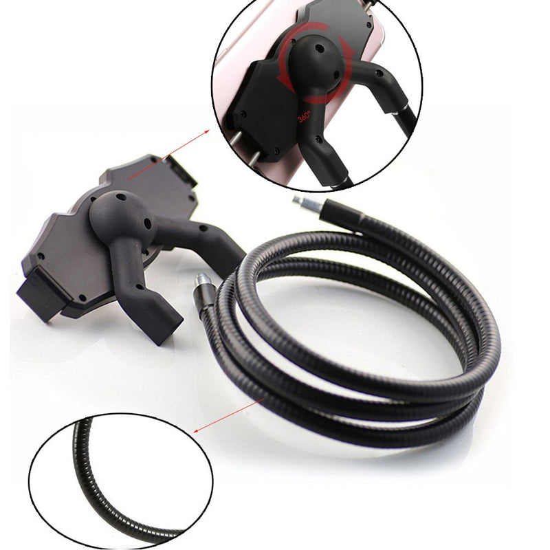 [Australia - AusPower] - Lazy Neck Phone Holder Hand-free Rotating Vertical Horizontal Gooseneck Multiple Function Mounts - for Cell Phone,Tablet,iPad,Kindle,iPhone,Samsung,and Other Smartphone Devices Multi Angle Holder 