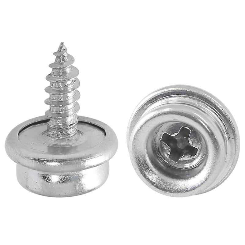 [Australia - AusPower] - Moicstiy 30Pcs 3/8 Inch Stainless Steel Screws Snaps, Fastener Screw Snaps Marine Grade Boat Canvas Snaps for DIY Cover Furniture 3/8" Screw (30Pcs) 