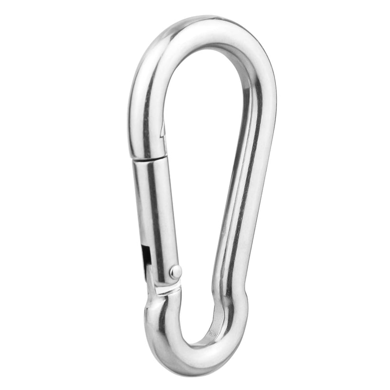 [Australia - AusPower] - BNYZWOT M4 5/32 inch Multifunctional Spring Snap Hook Quick Link Lock Ring Carabiner 40mm 304 Stainless Steel Set of 30 