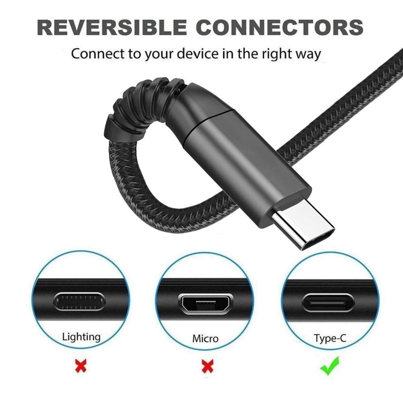 [Australia - AusPower] - USB C Cable 3A Fast USB Type C Cable【2 Pack 6FT】Phone Charger Cord Fast Charging Cable for Samsung Galaxy S9/S8/A50/A51/A71/A20/A21/A20e/A10e/A11/S20,Note 20/9/8,LG Stylo 4/5 K51,LG V30/G6/G5,Moto Z. 
