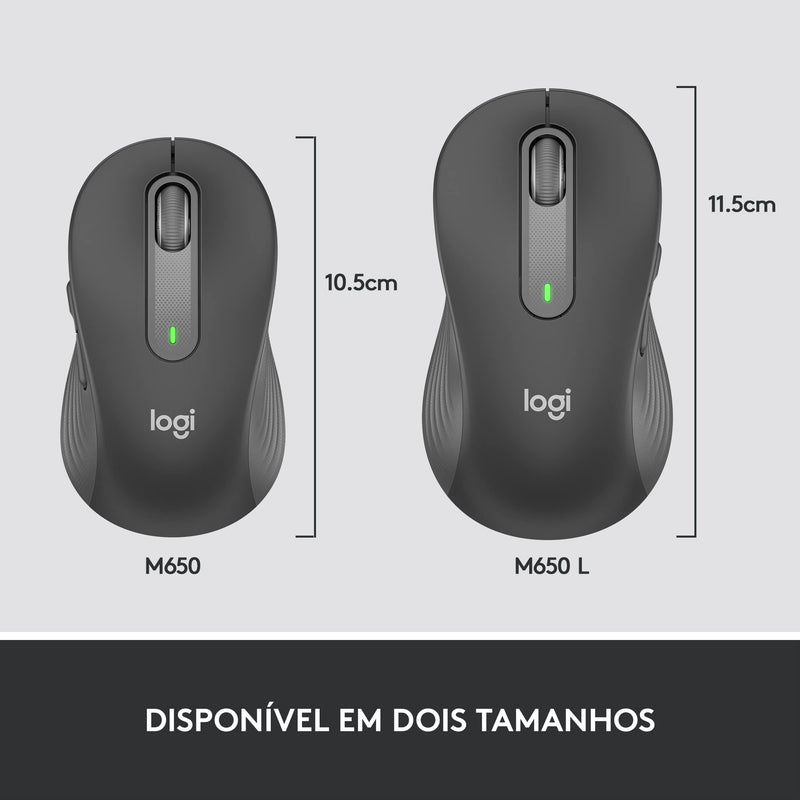 [Australia - AusPower] - Logitech Signature M650 Wireless Mouse, Graphite 